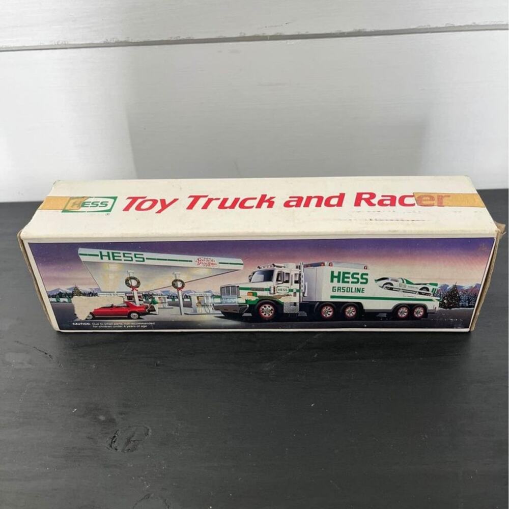1988 Hess toy truck and racer